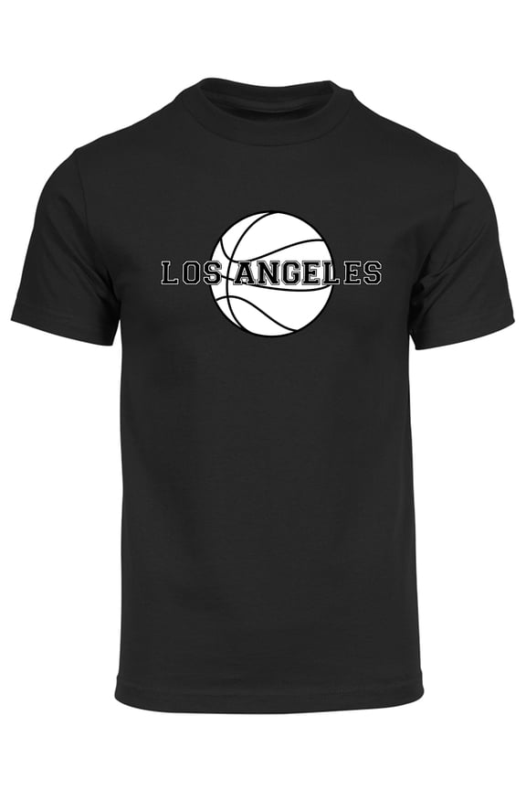 Mens Los Angeles Basketball Short-Sleeve T-Shirt - Black - M
