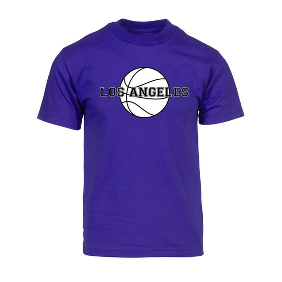 Gravity Threads Mens Los Angeles Basketball Short-Sleeve T-Shirt - Purple - 3XL