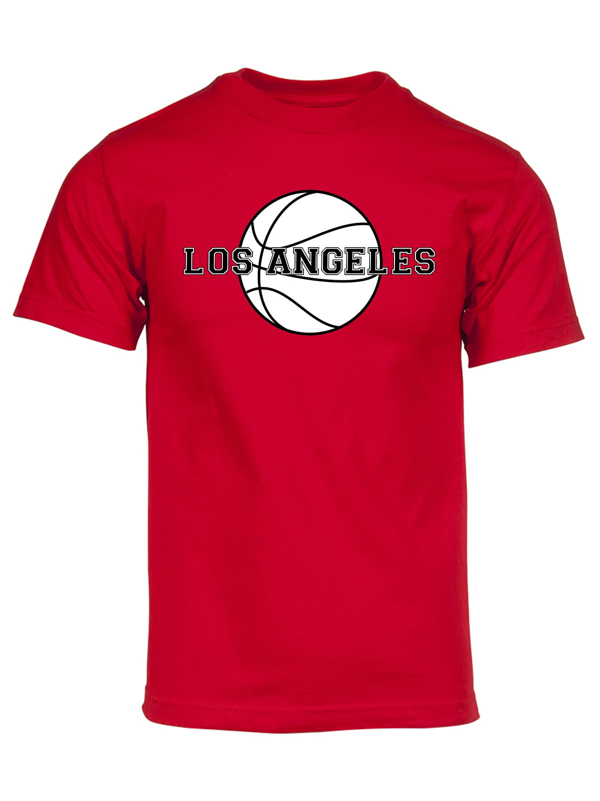Gravity Threads Mens Los Angeles Basketball Short-Sleeve T-Shirt - Red - M