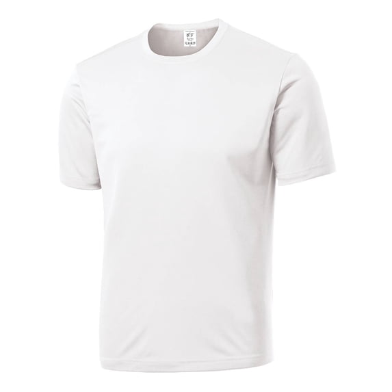 Gravity Threads Mens Short-Sleeve Moisture Wicking Shirt - White - 3X-Large