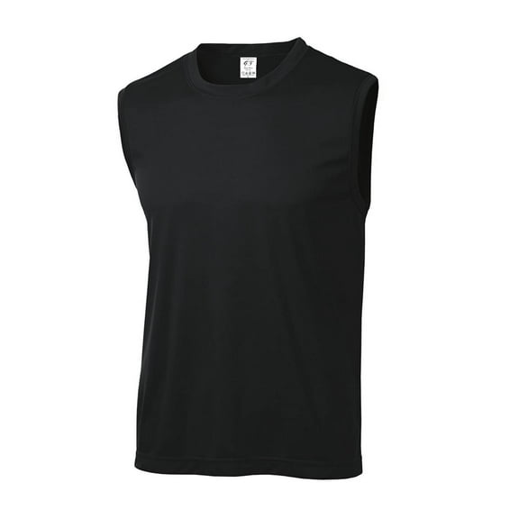 Gravity Threads Mens Sleeveless Moisture Wicking Shirt - Black - X-Large