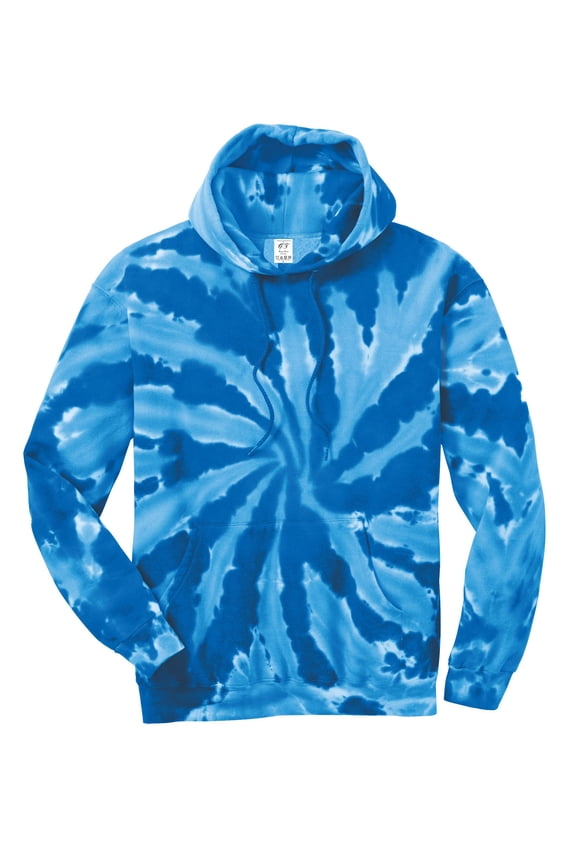 Mens Tie-Dye Pullover Hoodie Sweater - Royal - X-Large