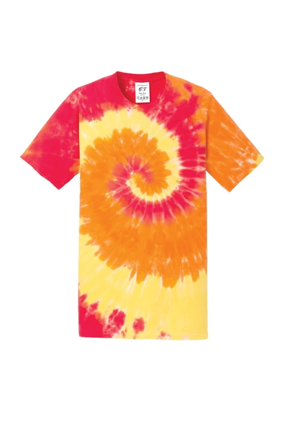 Mens Tie-Dye Short-Sleeve T-Shirt - Blaze Rainbow - Small