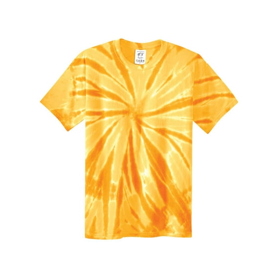 Gravity Threads Mens Tie-Dye Short-Sleeve T-Shirt - Gold - Large