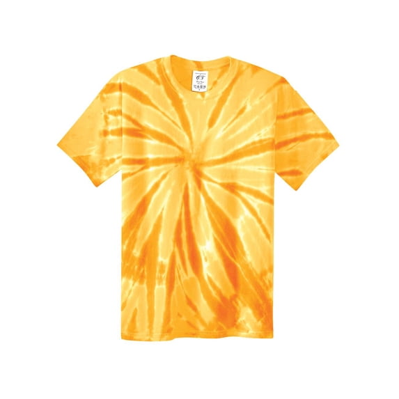 Gravity Threads Mens Tie-Dye Short-Sleeve T-Shirt - Gold - Medium