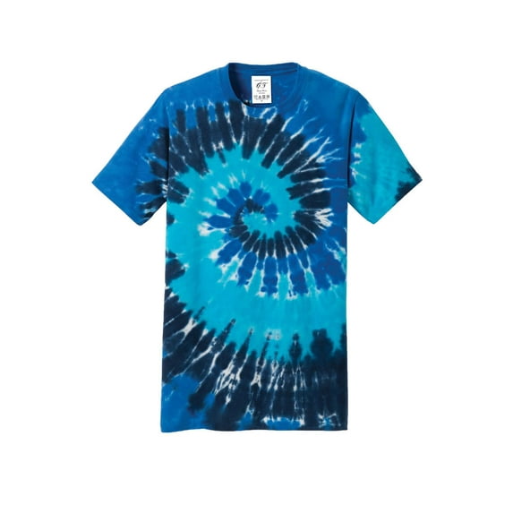 Gravity Threads Mens Tie-Dye Short-Sleeve T-Shirt - Ocean Rainbow - 4X-Large