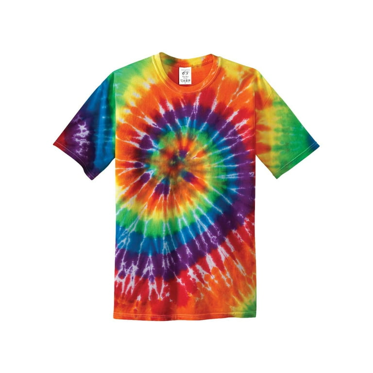 Gravity Threads Mens Tie-Dye Short-Sleeve T-Shirt - Rainbow - 4X-Large 