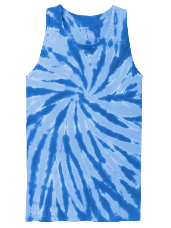 Mens Tie-Dye Tank Top - Royal - 2X-Large
