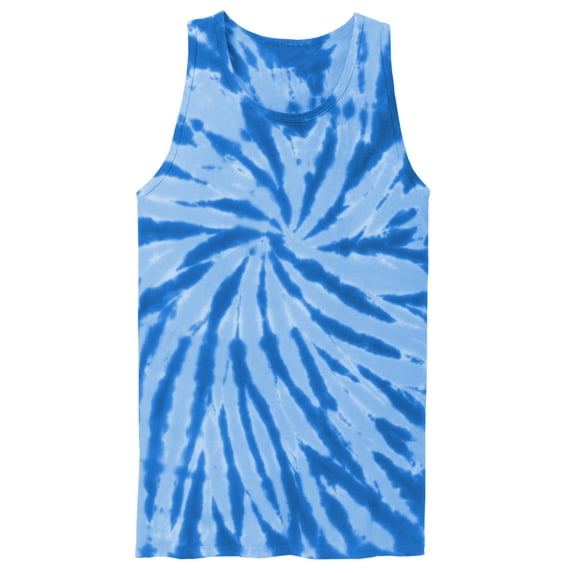 Gravity Threads Mens Tie-Dye Tank Top - Royal - X-Large