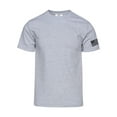 thumbnail image 1 of Gravity Threads Mens USA Flag Sleeve T-Shirt - Heather Grey - 3X-Large, 1 of 3
