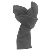 Gravity Threads Micro Fleece Womens Mens Winter Scarf, Heather Grey