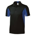 thumbnail image 1 of Gravity Threads Micropique Sport Athletic Polo - Black/True Royal - Medium, 1 of 1