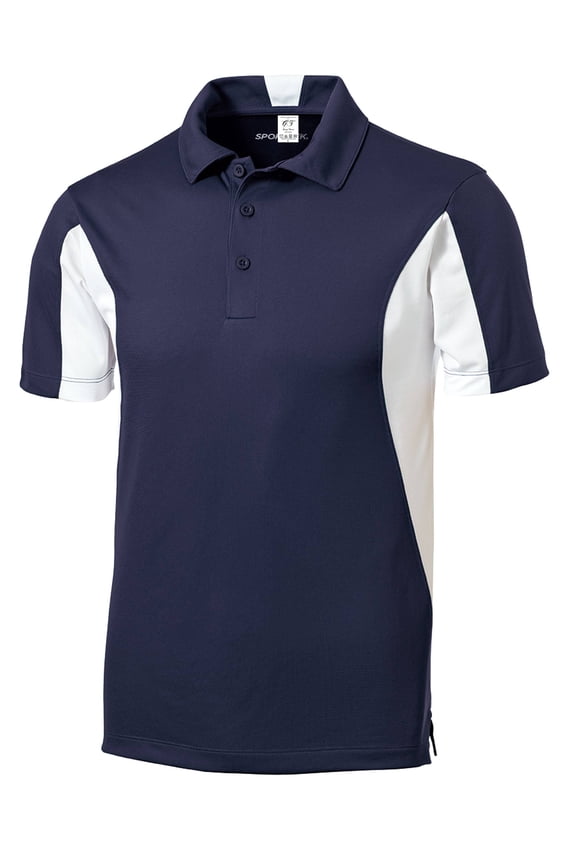 Micropique Sport Athletic Polo - True Navy/White - Large