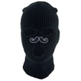 thumbnail image 1 of Gravity Threads Mustache Patch 3-Hole Ski Mask - Black, 1 of 3