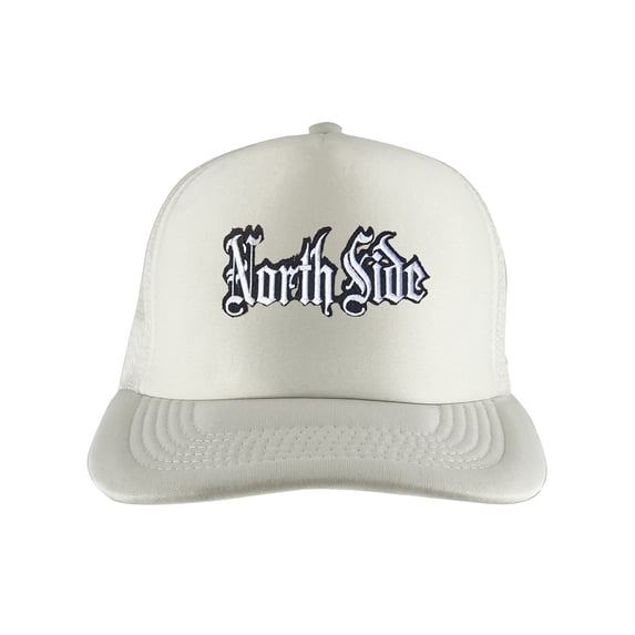 Gravity Threads North Side Olde English Adjustable Trucker Hat - White