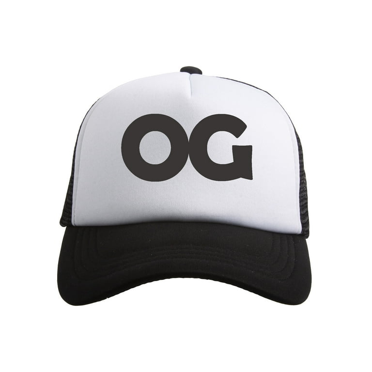 Gravity Threads OG Adjustable Trucker Hat - Black/White