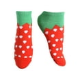 thumbnail image 1 of Gravity Threads Pattern Design Ankle Length Socks, Strawberry 2 set, 1 of 5