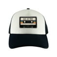 thumbnail image 1 of Gravity Threads Rad Mix Tape Patch Adjustable Trucker Hat - Black/White, 1 of 3