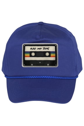 Rad Mix Tape Patch Cotton Twill Cap - Royal