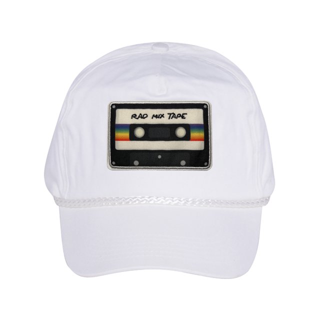 Gravity Threads Rad Mix Tape Patch Cotton Twill Cap - White