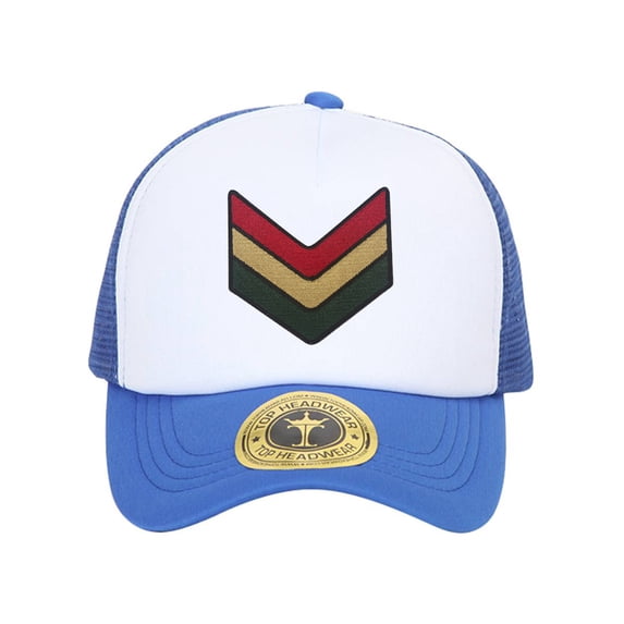 Gravity Threads Rasta Chevrons Patch Trucker Hat - Royal/White