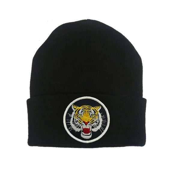 Gravity Threads Roaring Tiger Patch Cuffed Beanie - Black