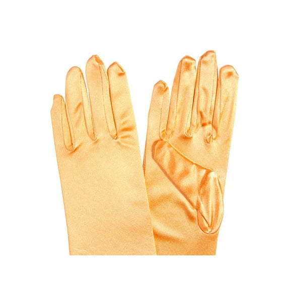 Gravity Threads Satin Opera Gloves Above the Elbow 14.7 inches Orange