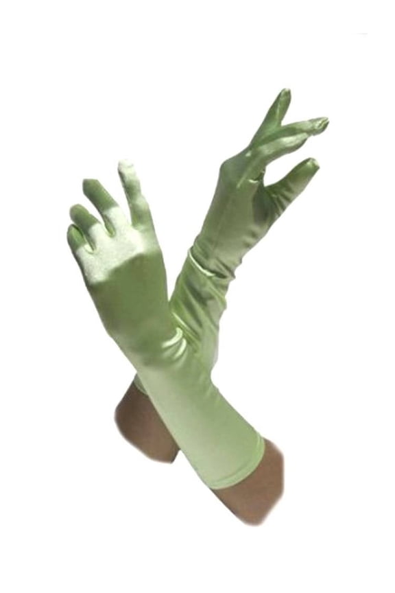 Satin Opera Gloves Above the Elbow 14.7 inches Rose