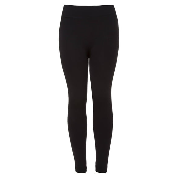 Gravity Threads Seamless Fleece Leggings, Black