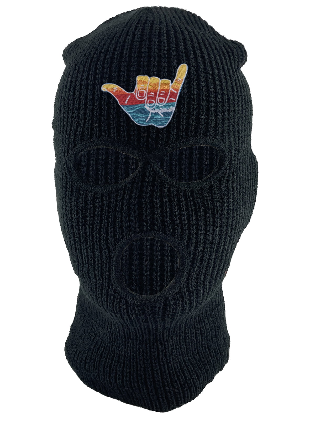 Gravity Threads Shaka Learn To Surf - Cappello Da Camionista, Nero, Taglia Unica, Ricamo Simbolo Shaka, Retro In Rete, Chiusura Snapback