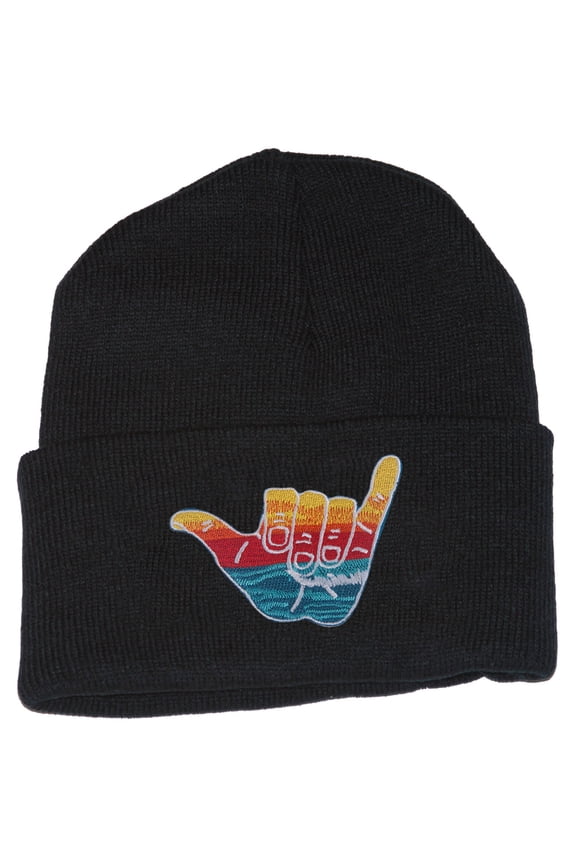 Shaka Learn to Surf Patch Cuffed Beanie