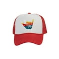 thumbnail image 1 of Gravity Threads Shaka Learn to Surf Patch Trucker Hat - White/Red, 1 of 2