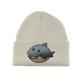 thumbnail image 1 of Gravity Threads Shark Patch Cuffed Beanie - White, 1 of 3
