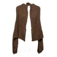 thumbnail image 1 of Gravity Threads Sleeveless Cardigan Vest - Brown, 1 of 3