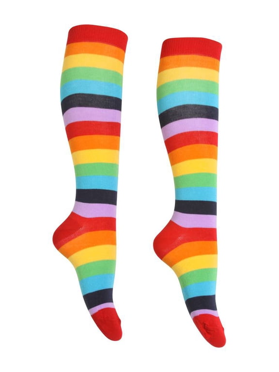 Stripe Rainbow Socks Long