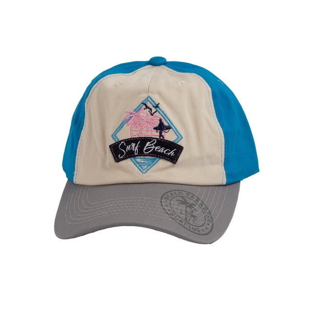 Gravity Threads Surf Beach Low Profile Adjustable Hat, Turqouise Grey
