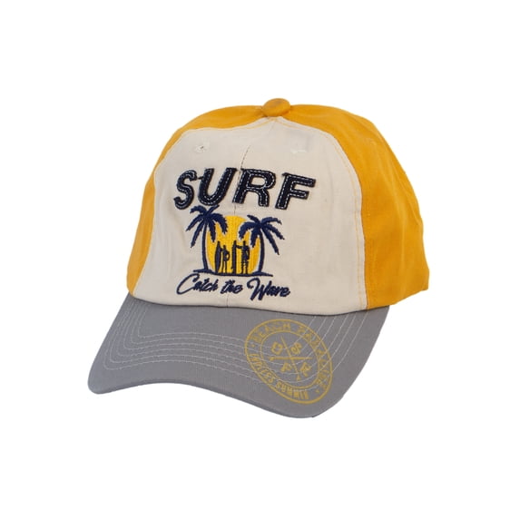 Gravity Threads Surf Catch the Wave Adjustable Baseball Hat, Orange/Grey