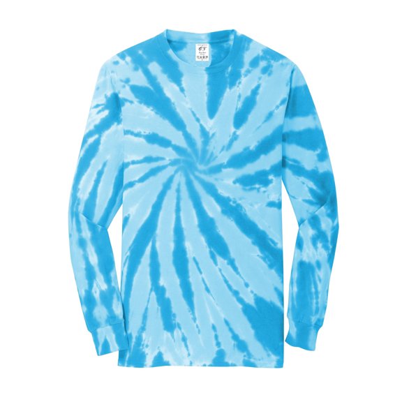 Gravity Threads Tie-Dye Long-Sleeve Shirt - Turquoise - Medium