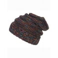 thumbnail image 1 of Gravity Threads Trendy Oversized Chunky Soft Beanie + Winter Gloves - Black Multi, 1 of 4