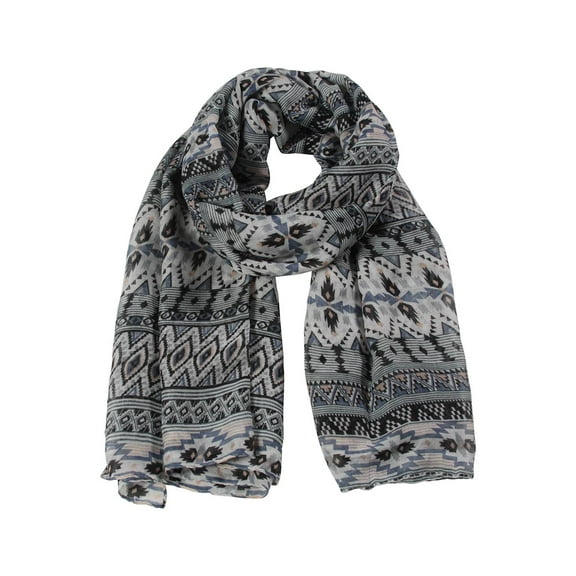 Gravity Threads Tribal Blue Scarf
