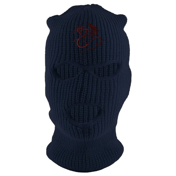 Gravity Threads Tribal Dragon 3-Hole Ski Mask - Navy