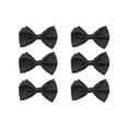 thumbnail image 1 of Gravity Threads Tuxedo Solid Color Bow Tie - 6 Pack - Black, 1 of 2
