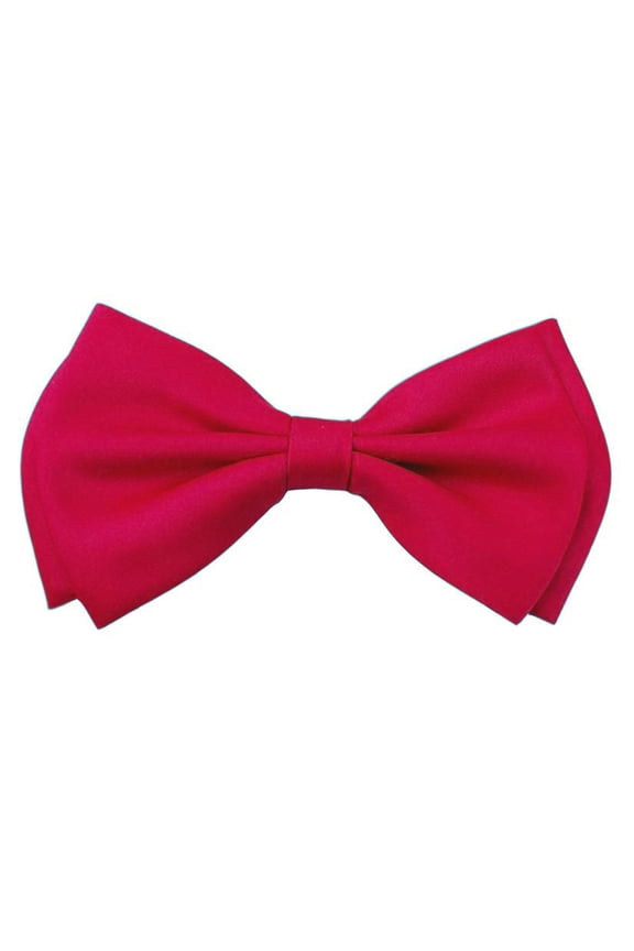 Tuxedo Solid Color Bow Tie, Hot Pink