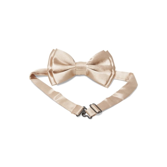 Gravity Threads Tuxedo Solid Color Bow Tie, Khaki