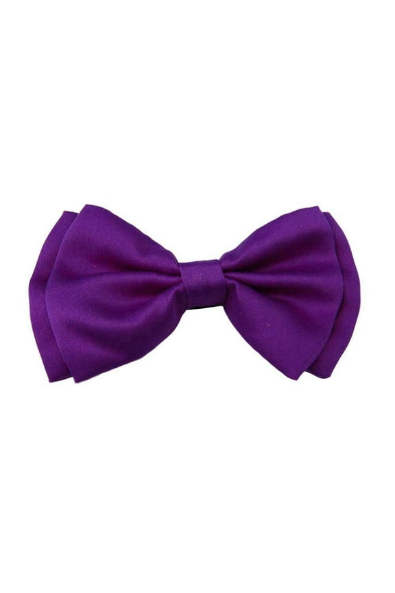 Tuxedo Solid Color Bow Tie, Purple