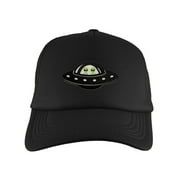 Gravity Threads UFO Alien Patch Adjustable Trucker Hat - Black