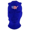 thumbnail image 1 of Gravity Threads USA Country 3-Hole Ski Mask - Royal, 1 of 3