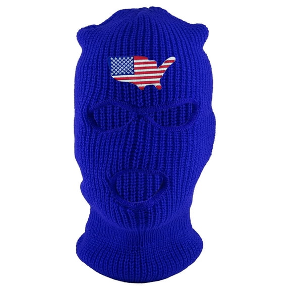 Gravity Threads USA Country 3-Hole Ski Mask - Royal