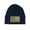 thumbnail image 1 of Gravity Threads USA Khaki Flag Patch Cuffed Beanie - Navy, 1 of 3
