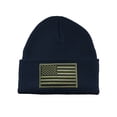 thumbnail image 1 of Gravity Threads USA Olive Flag Patch Cuffed Beanie - Navy, 1 of 3
